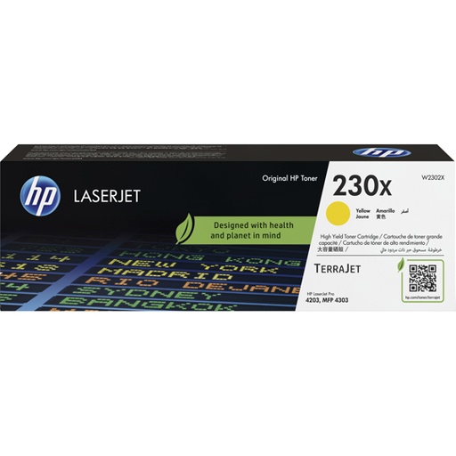 [HP-TO-W2302X] Cartucho de toner original HP laserjet 230X amarillo