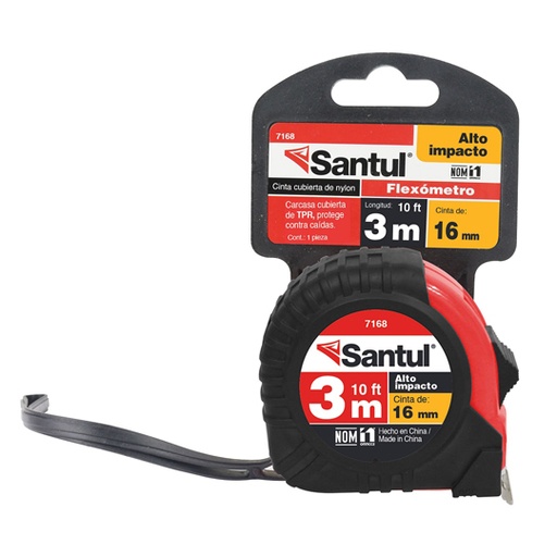 [SAN-FLEX-7168] Cinta métrica santul de 3 M.