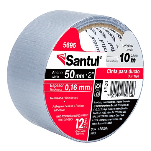 [SAN-ADS-5695] Cinta adhesiva santul para ducto 10 m.