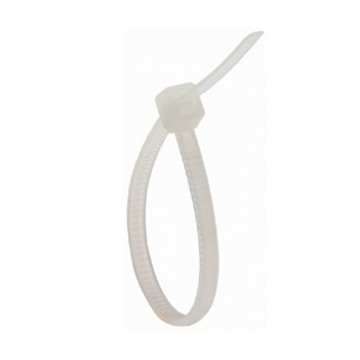 [STE-CIN-25BL] Cinchos sujetacables STEREN TY25BL de 4.8 mm x 19 cm color blanco 100 piezas