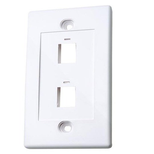 [IC-CO-163293] Tapa Intellinet (faceplate) 2 puertos color blanco
