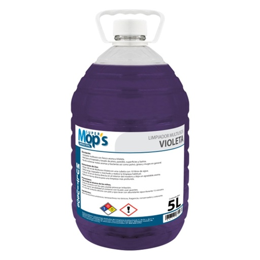 [MOP-MULT-VIO5] Limpiador multiusos Super mops violeta 5 Lt.