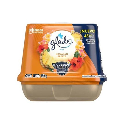 [SCJ-CUBO-922863] Glade Cubo en Gel Aromatizante 180 gm Hawaiian Breeze