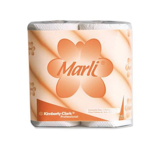[LKC-HIGT-90524] Papel Higiénico blanco Marli, colchon c/24 paq. 195 hjs dobles