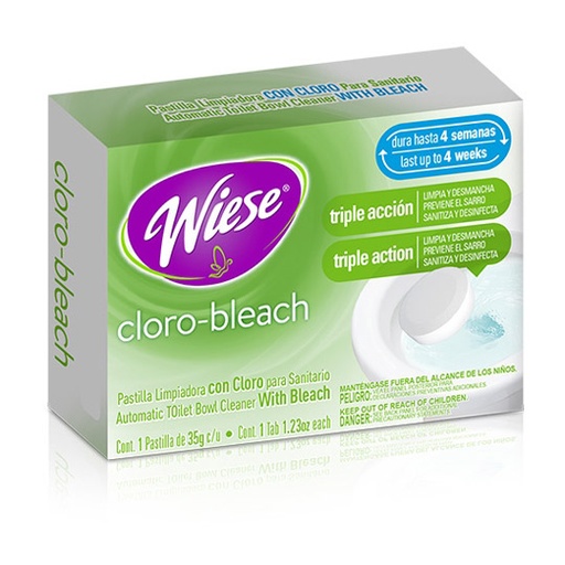 [LWI-PAST-CLORO] Pastilla de cloro Wiese 12 pzas c/35 gr..