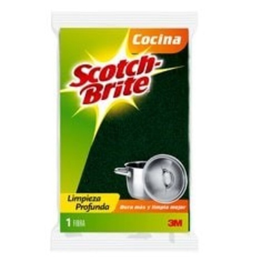 [3M-FIBRAGRANDE] Fibra verde Scotch-brite 3M tamaño grande (10.7x150mm)