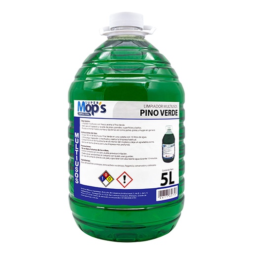 [MOP-MULT-PIN5] Limpiador multiusos Super mops aroma a pino 5 Lt.