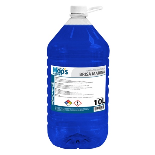 [MOP-MULT-BM10] Limpiador multiusos Super mops aroma brisa marina 10 Lt.