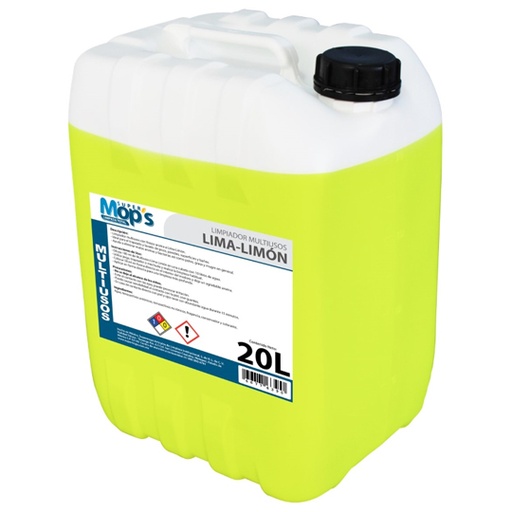 [MOP-MULT-LM20] Limpiador multiusos Super mops aroma lima limon 20 Lt.