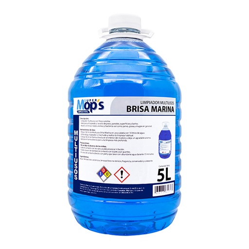 [MOP-MULT-BM5] Limpiador multiusos Super mops aroma brisa marina 5 Lt.