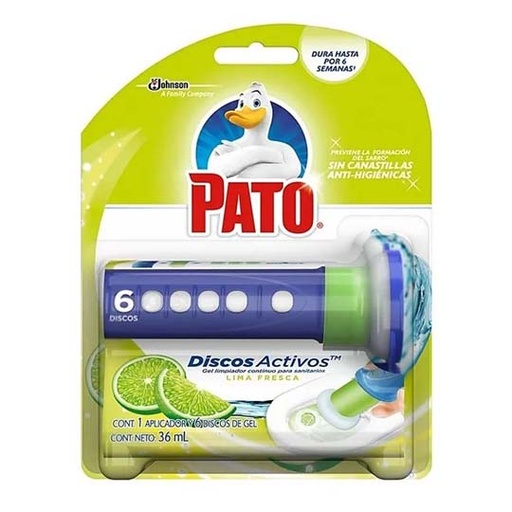 [SCJ-PATO-907297] Pato discos activos blister 1 disp mas 6 discos lima fresca