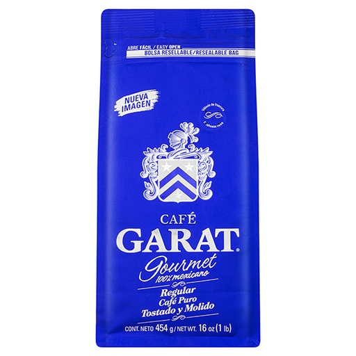 [GAR-CAF-AMER454] Café molido americano Garat americano de 454 gr
