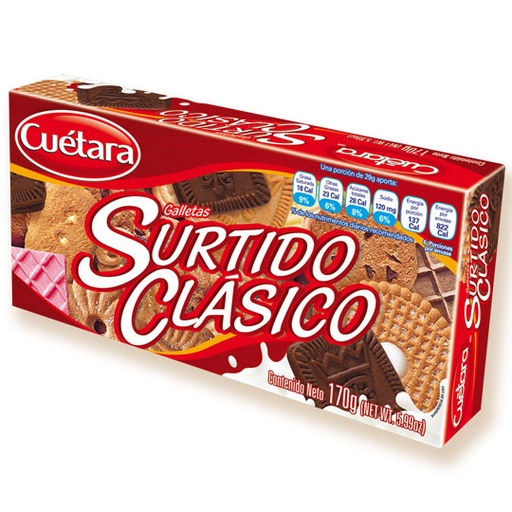 [CAF-GALLETA-SCL] Galletas Cuétara surtido clásico 170 gr.