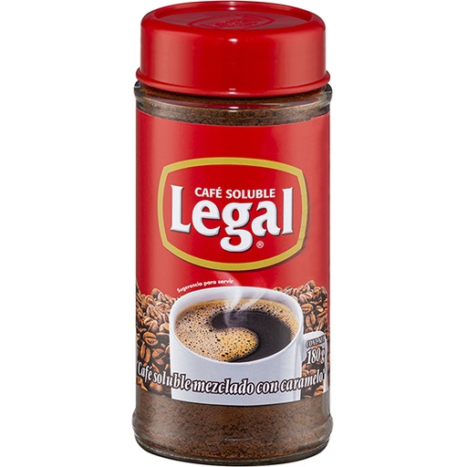 [LEG-CAF-SOLU180] Café soluble regular Legal de 180 gr