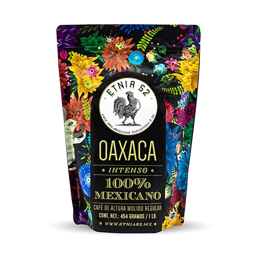 [CAP-CAF-OAX] Café molido y tostado etnia 52 Oaxaca 454 gr
