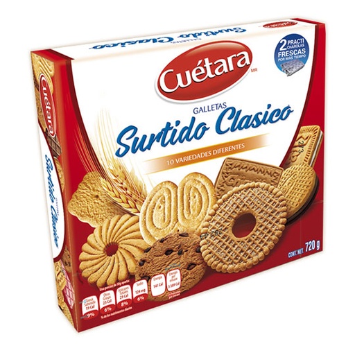 [CAF-GALLETA-720] Galletas Cuétara surtido clásico 720 gr.