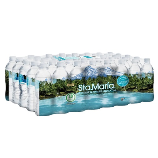 [STAM-AGUA-ML500] Agua embotellada santa María 355 ml c/40pz