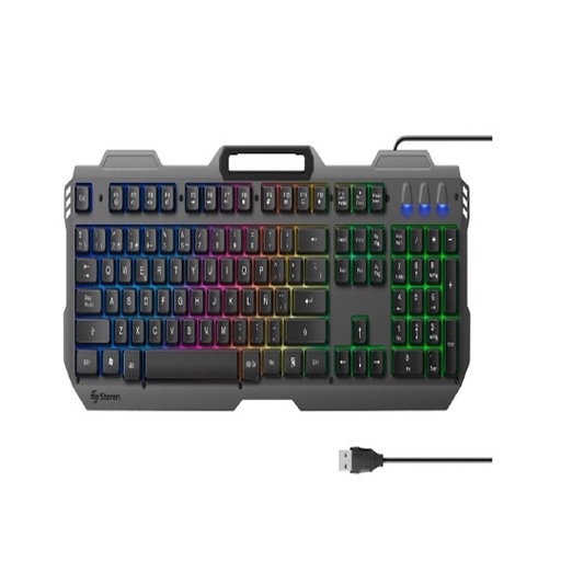 [STE-TEC-6495] Teclado gamer STEREN conexión USB semi mecánico cable 1.4m