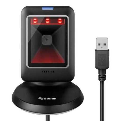 [STE-COM-5970] Lector de códigos de barras y qr (2D) USB omnidireccional para escritorio