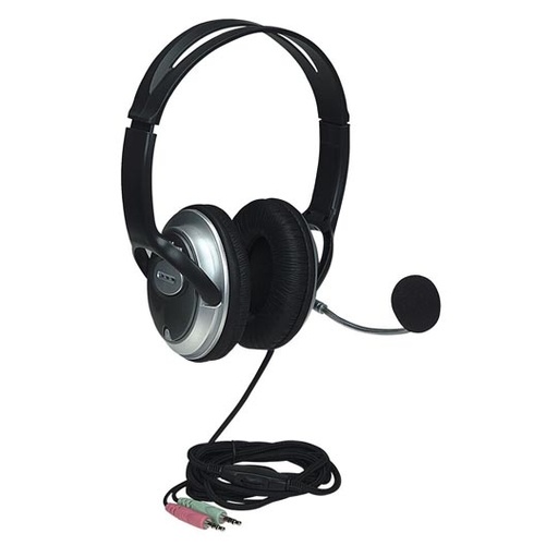 [IC-CO-175555] Audifono Intellinet de diadema con microfono clas