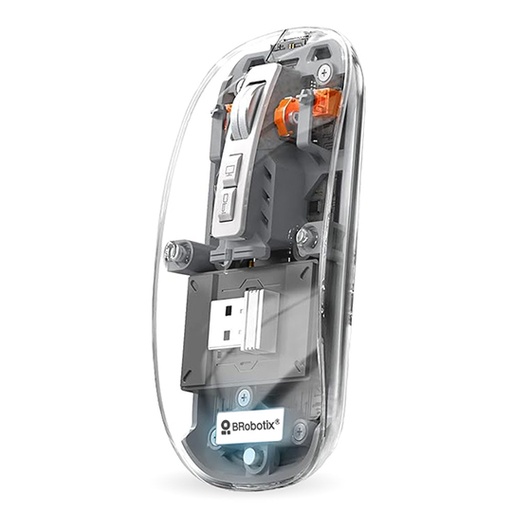 [BR-ACC-6000823] Mouse BRobotix 6000823 inalámbrico recargable