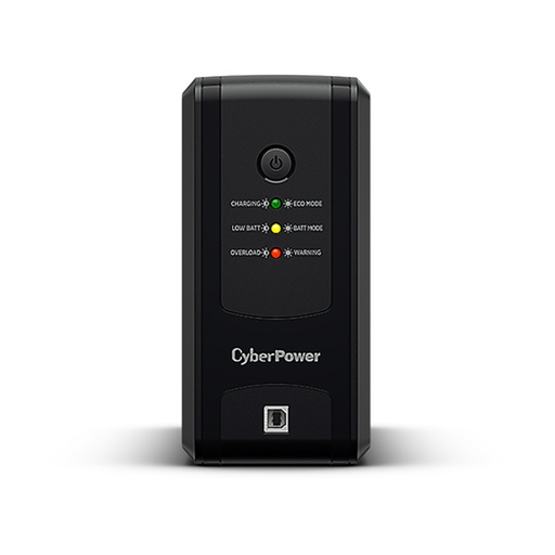 [CYB-NOB-UT750G] No break 750VA 375W con regulador de voltaje, 8 nema 5-15R, con respaldo de bat
