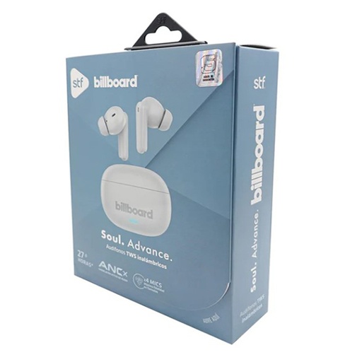 [BIL-AUD-E12919] Audífonos inalámbricos TWS BILLBOARD Soul advance anc enc color gris