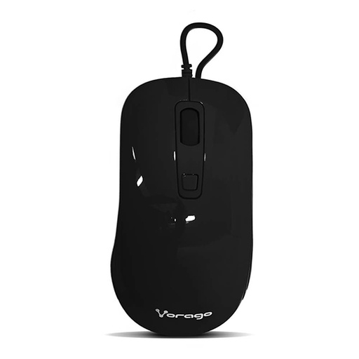 [VOR-ACC-MO102BK] Mouse Vorago MO-102 negro optico alambrico 1,000/1,600 DPI USB