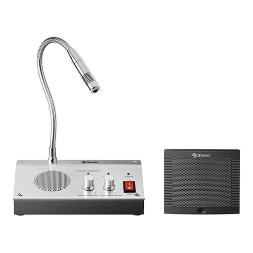 [STE-INT-300] Sistema intercomunicador altavoz microfono STEREN 1 pza