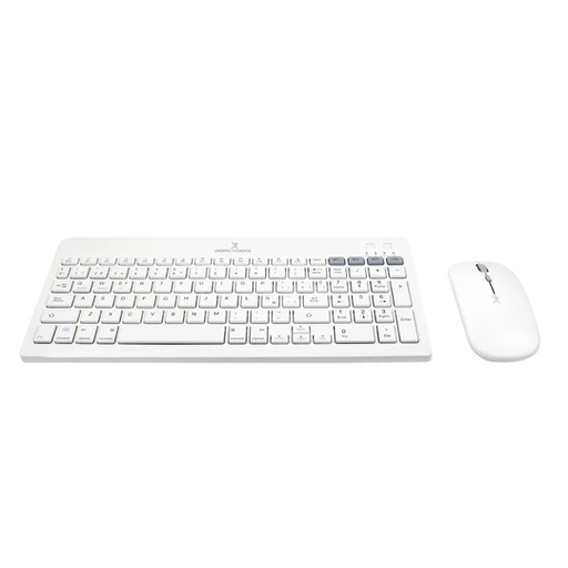 [MC-ACC-201380] Kit Teclado Y Mouse Perfect Choice Recargable Inalámbrico Zebrary Blanco