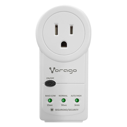 [VOR-ACC-AVR300W] Protector de voltaje Vorago AVR-300-wh 1,800w rj45 portatil neg electrodoméstico