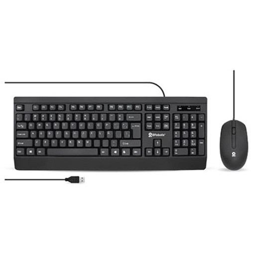 [BR-ACC-6007198] Kit teclado y mouse Brobotix alámbrico USB negro