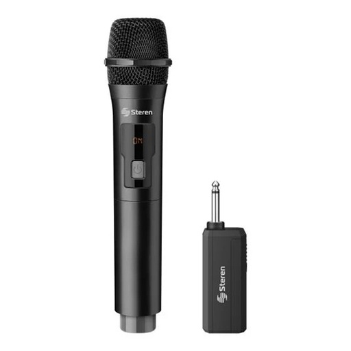 [STE-MIC-285R] Micrófono inalámbrico y receptor, con batería recargable STEREN 1 pza