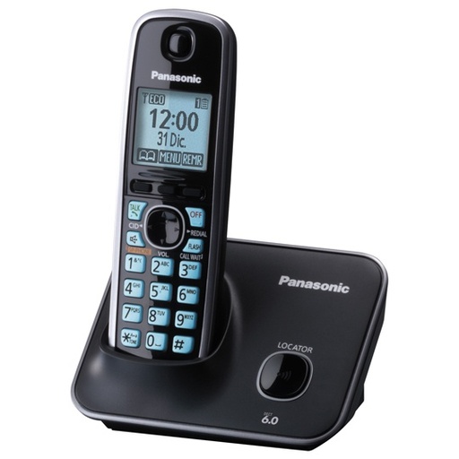 [TEL-PAN-TG4111] Teléfono Inalámbrico Panasonic modelo KX-TG4111MEB color negro con 1 auricular