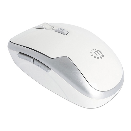 [IC-CO-190350] Mouse Optico Inalambrico 6 botones Diestro 2.4G Blanco