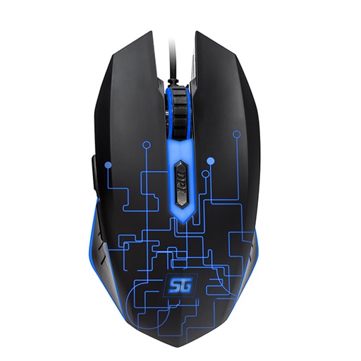 [VOR-ACC-MO501] Mouse Vorago start the game MO-501 óptico iluminado hasta 3200 DPI's USB negro