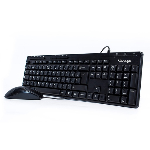 [VOR-ACC-KM104] Kit Vorago KM-104 teclado y Mouse alambrico multimedia USB