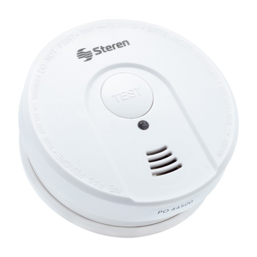 [STE-ALA-HUM] Alarma de humo STEREN Ala-Hum con zumbador color blanco 1 pieza