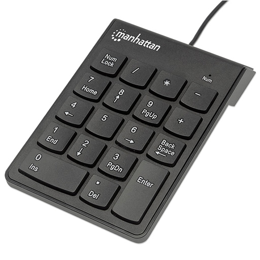 [IC-CO-176354] Teclado Manhattan numerico USB negro.