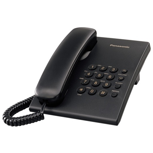 [TEL-PAN-TS500B] Teléfono alámbrico Panasonic modelo KX-TS500MEB color negro