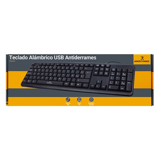 [MC-PC-201038] Teclado Perfect Choice sistema de drenaje