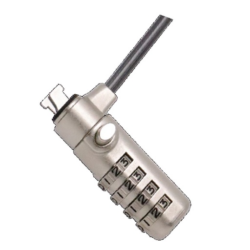 [IC-CO-440493] Candado Manhattan Combinación para Laptops 1.8m Gris