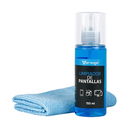 [VOR-ACC-CLN109] Limpiador De Pantallas Vorago CLN-109 150 Ml Con Franela Microfibra