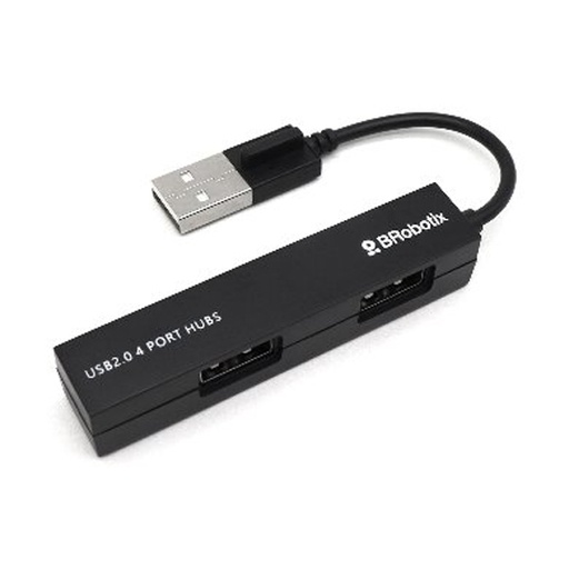 [BR-CO-497677] Hub Brobotix USB v2.0 4 puertos small negro