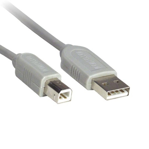 [IC-CO-341028] Cable Manhattan USB a-b v1.1 4.5m gris.