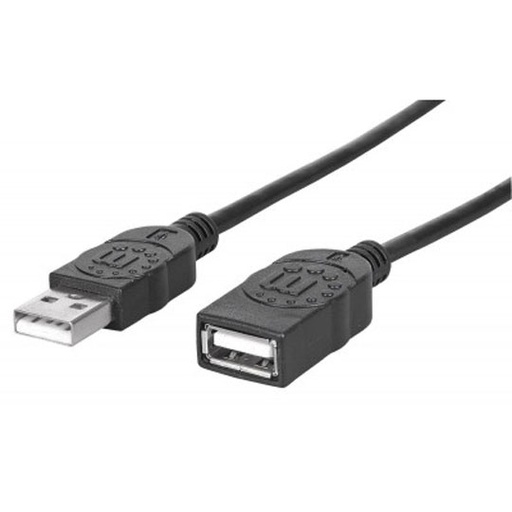 [IC-CO-338653] Cable Manhattan USB v2.0 ext 1.8m negro.