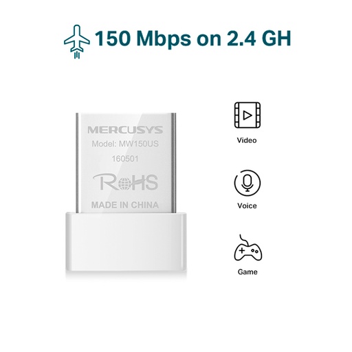 [TPL-TL-MW150US] Adaptador Mini N150 Mercusys.