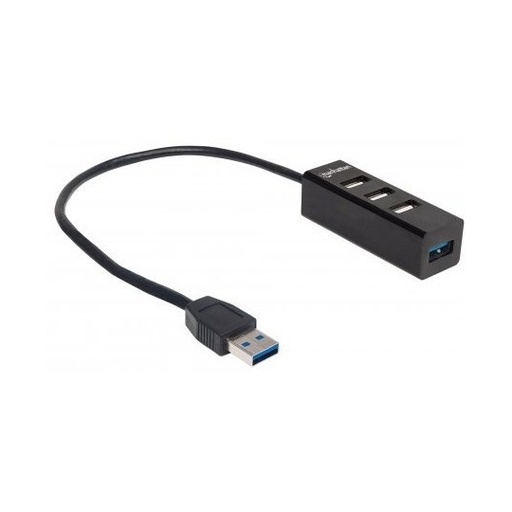 Hub Manhattan USB v2.0 3 ptos y v3.0.