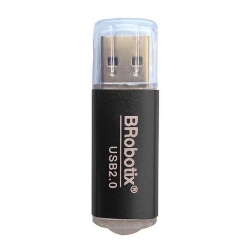 [BR-CO-345673N] Lector USB Brobotix micro sd negro metalico