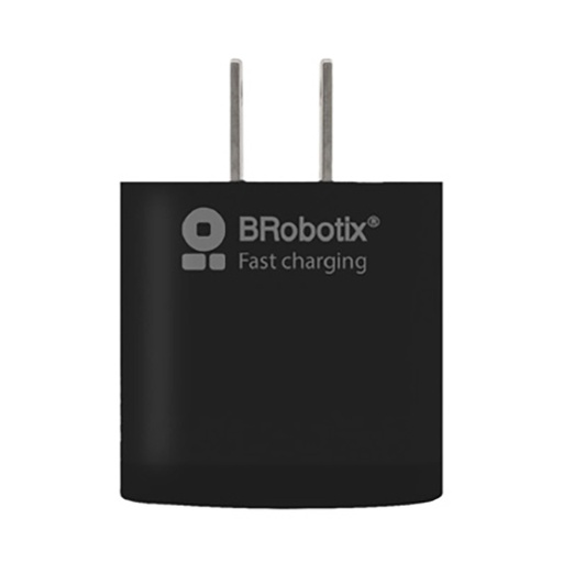 [BR-CO-6006641] Cargador 18W Brobotix carga rápida USB Av3.0 negro